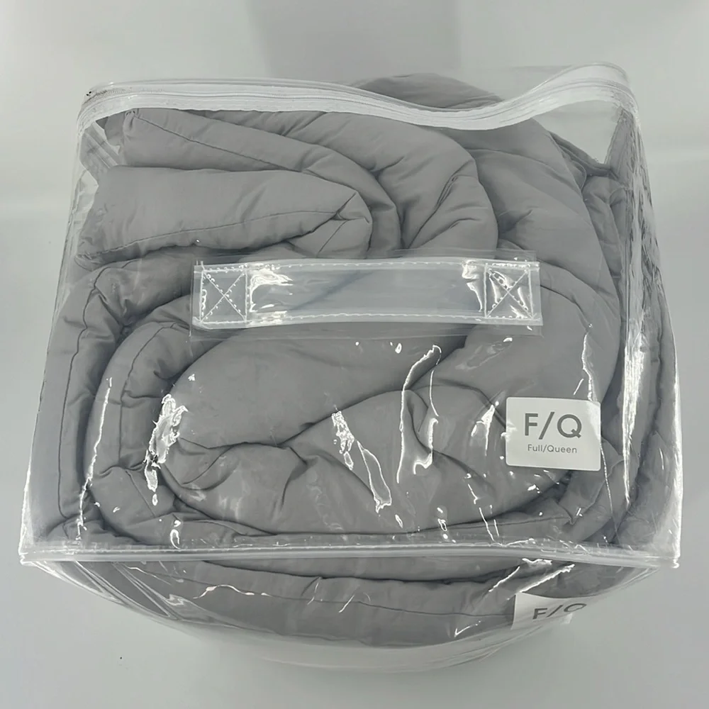 SIMPLY ESSENTIAL 3 Garment Washed Comforter Set Full/Queen Microchip Grey